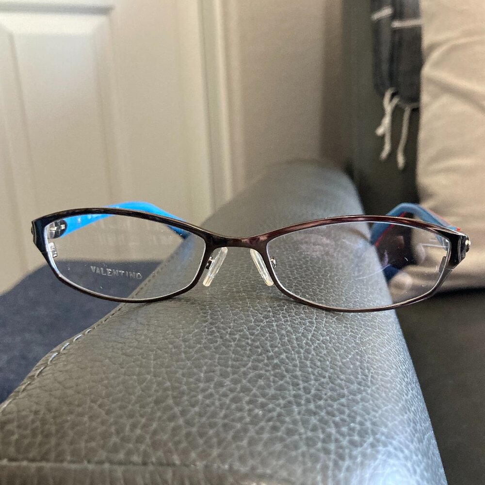NEW Valentino Eyeglasses Glasses Frames 5591 0NJS Copper Brown 49-15-130 + Case